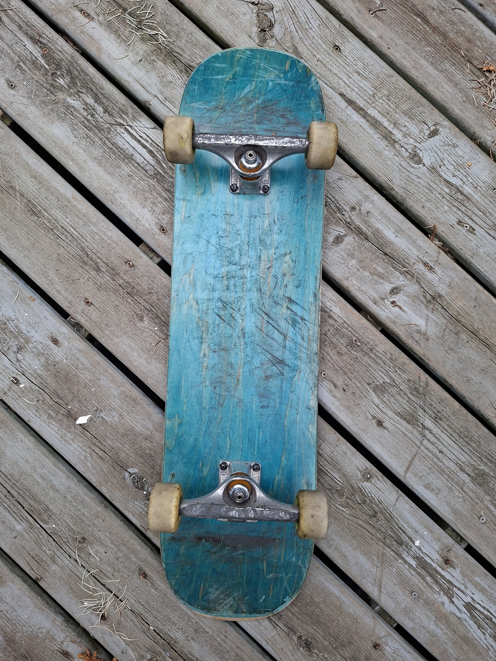 Complete Blue Skateboard